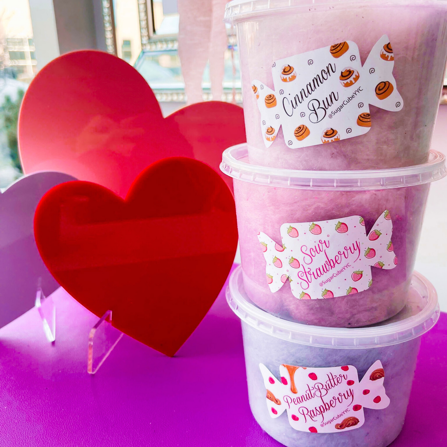 Valentine's Day Mini Cotton Candy Tub Collection